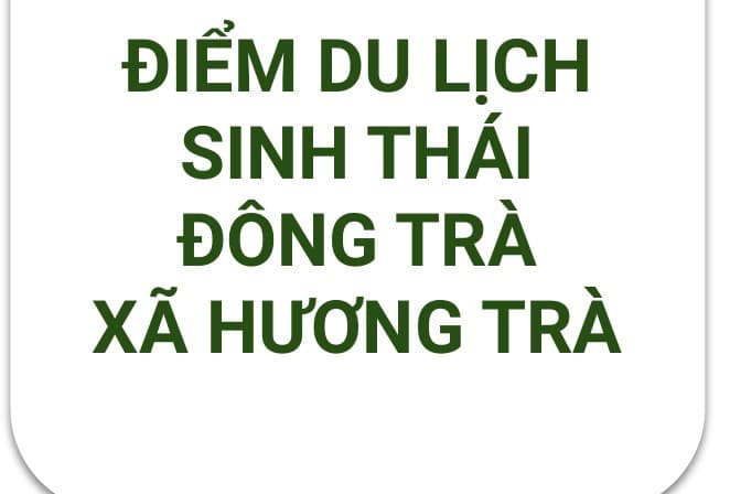 Logo Điểm Du Lịch Sinh Thái Đông Trà, Xã Hương Trà